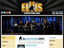 Tablet Screenshot of elvisfestival.com